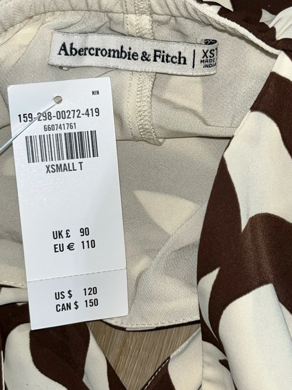 NWT Abercrombie & Fitch Long Sleeve Twist Front Maxi Dress Size XS Tall